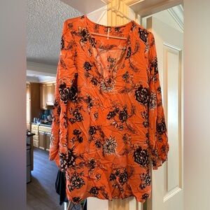 Free People floral tunic